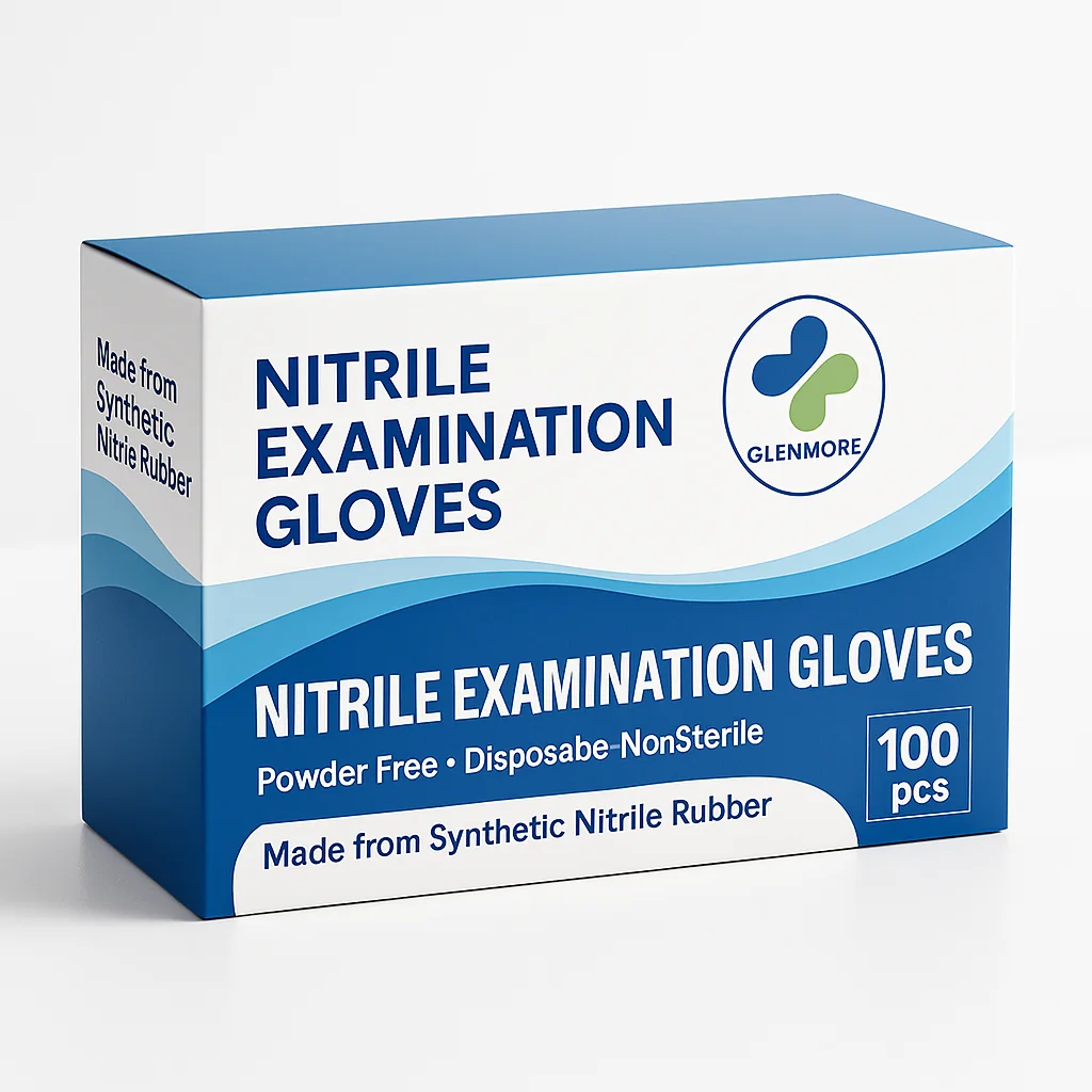 Nitrile examination gloves pack